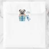 Happy Hanukkah Mops Sticker (Tasche)