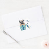 Happy Hanukkah Mops Sticker (Umschlag)