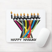 Happy Hanukkah Mousepad (Mit Mouse)