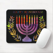 Happy Hanukkah Mousepad (Mit Mouse)