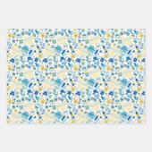 Happy Hanukkah Muster Wrapping Paper Sheets Geschenkpapier Set (Vorderseite 3)