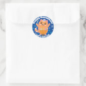 Happy Hanukkah Niedlich Cat Menorah Stickers (Tasche)