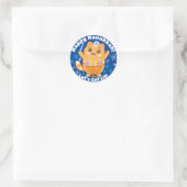 Happy Hanukkah Niedlich Cat Menorah Stickers (Tasche)
