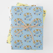 Happy Hanukkah Niedlich Mixed Color Geschenkpapier Set (Beispiel)