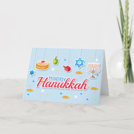 Happy Hanukkah Ornament Feiertagskarte