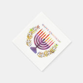 Happy Hanukkah Paper Napkins Serviette (Ecke)