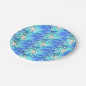 Happy Hanukkah Paper Tellers Pappteller (Schrägansicht)