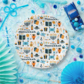 Happy Hanukkah Papierplatte Pappteller (Party)