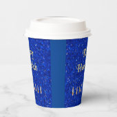 Happy Hanukkah Pappbecher (Links)