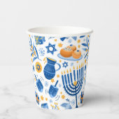 Happy Hanukkah Pappbecher (Rückseite)