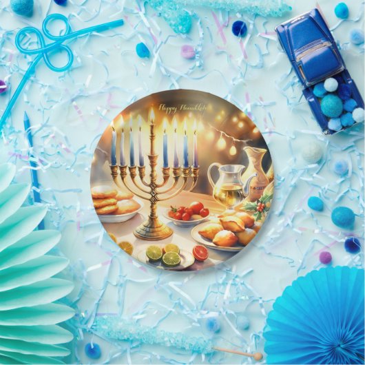 Happy Hanukkah Pappteller (Party)