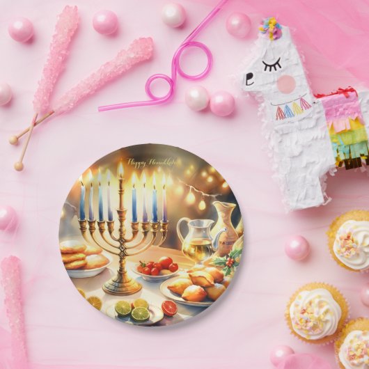 Happy Hanukkah Pappteller (Party)