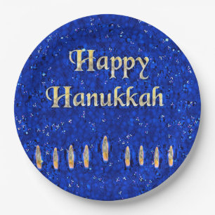Happy Hanukkah Pappteller