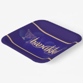 Happy Hanukkah Pappteller (Gewinkelt)