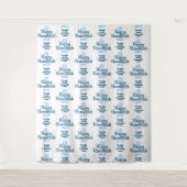 Happy Hanukkah Party Hintergrund Foto Hintergrund Wandteppich (Vorderseite)