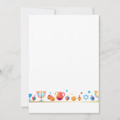 Happy Hanukkah Party Schöne Dekoration, jüdisch Dankeskarte (Rückseite)