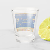 Happy Hanukkah Party Schöne Dekoration Schnapsglas (Rückseite)