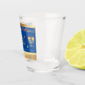 Happy Hanukkah Party Schöne Dekoration Schnapsglas (Rechts)