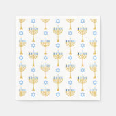 Happy Hanukkah Pattern Napkins Serviette (Vorderseite)