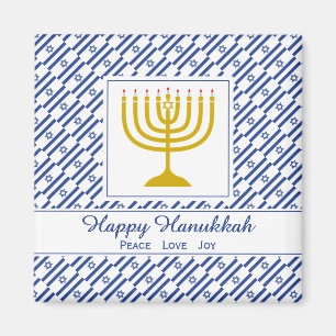 HAPPY HANUKKAH Peace Liebe Freude Anpassbarer Kühl Magnet