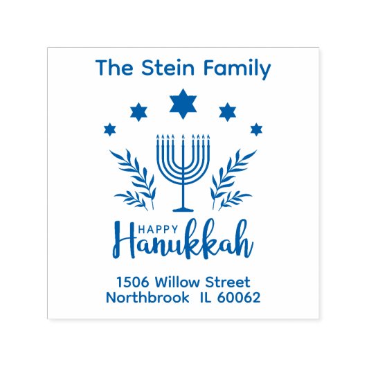 Happy Hanukkah Permastempel (Design)
