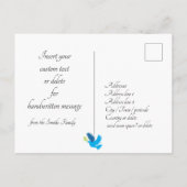 🕎 Happy Hanukkah personalisierbare Texte Postkarte (Rückseite)