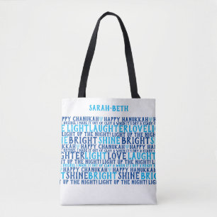 HAPPY HANUKKAH Personalisiert Holiday wünscht Tasc Tasche