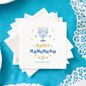 "Happy Hanukkah" Personalisiert Serviette