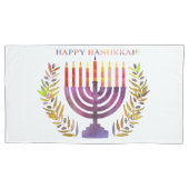 Happy Hanukkah Pillowcases Kissenbezug (Vorderseite-Links)
