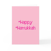 Happy Hanukkah Pink