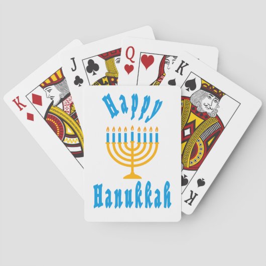 Happy Hanukkah playing Cards Spielkarten (Rückseite)
