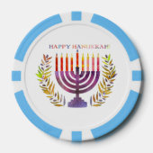 Happy Hanukkah Poker Chips (Vorderseite)