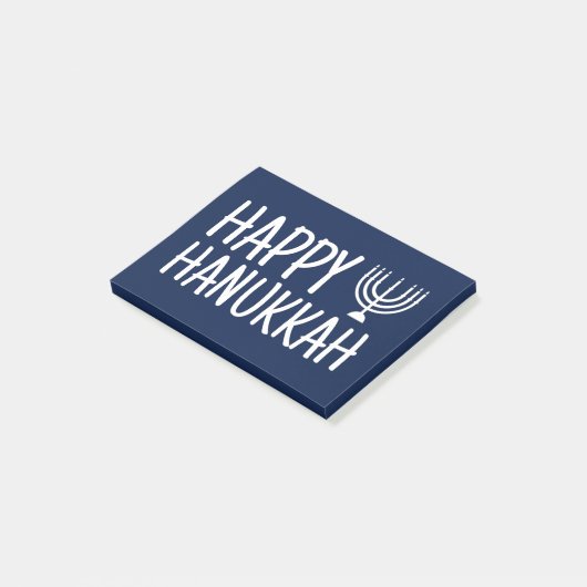 Happy Hanukkah Post-it Klebezettel (angewinkelt)