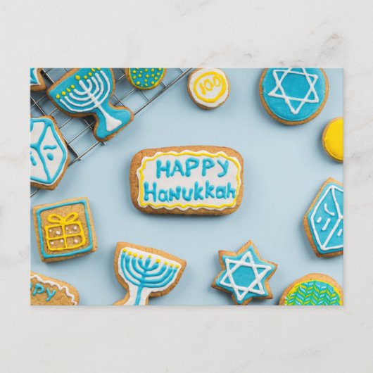 Happy Hanukkah Postcard Postkarte (Vorderseite)