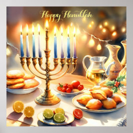 Happy Hanukkah Poster