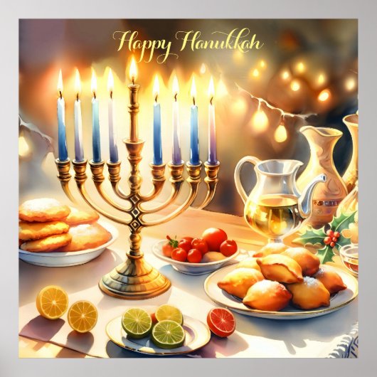 Happy Hanukkah Poster (Vorne)