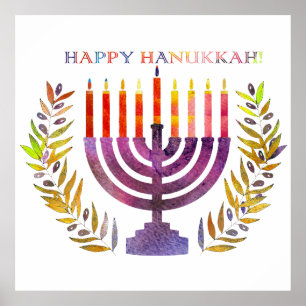 Happy Hanukkah Poster