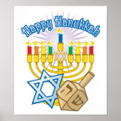 Happy Hanukkah Poster (Vorne)