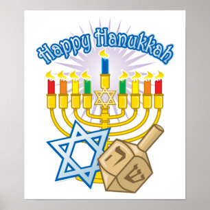 Happy Hanukkah Poster