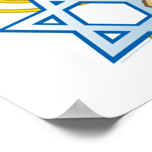 Happy Hanukkah Poster (Ecke)