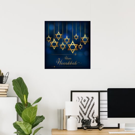 Happy Hanukkah Poster (Heimbüro)