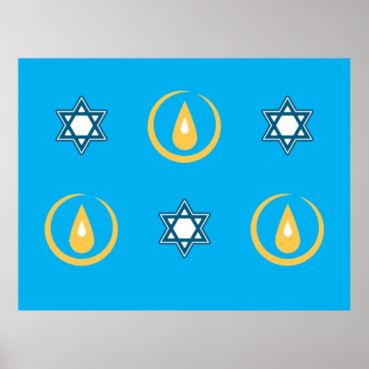 Happy Hanukkah Poster (Vorne)
