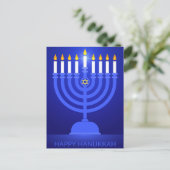 Happy Hanukkah Postkarte (Stehend Vorderseite)