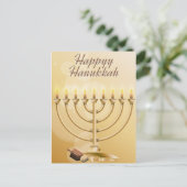 Happy Hanukkah Postkarte (Stehend Vorderseite)