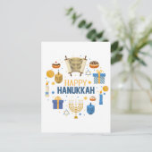 Happy Hanukkah Postkarte (Stehend Vorderseite)
