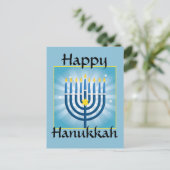 Happy Hanukkah Postkarte (Stehend Vorderseite)