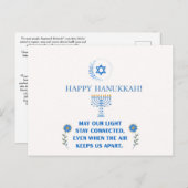 Happy Hanukkah! Postkarte (Vorne/Hinten)