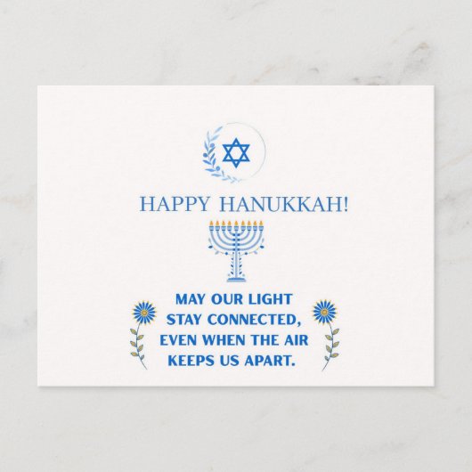 Happy Hanukkah! Postkarte (Vorderseite)