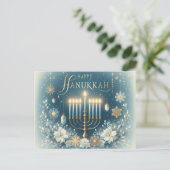 Happy Hanukkah Postkarte (Stehend Vorderseite)