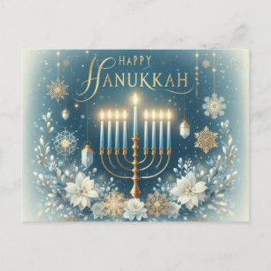 Happy Hanukkah Postkarte